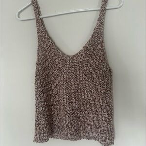 Knitted multicolored tank